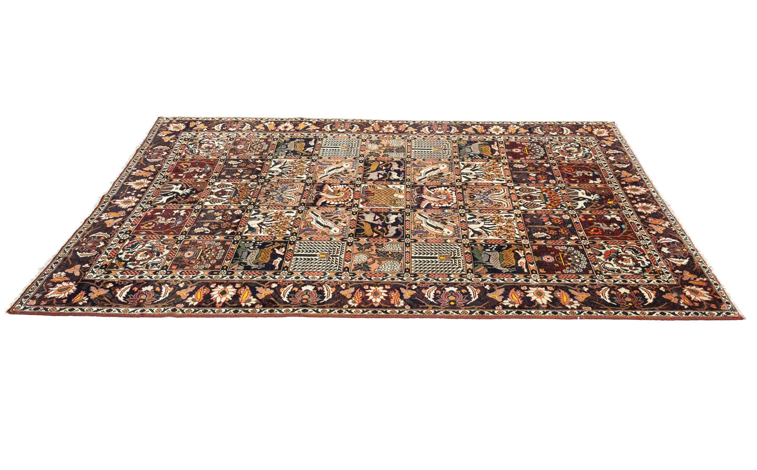 6'8 X 10'9 Hand Knotted Pictorial Design Persian Oriental Rug - Image 7