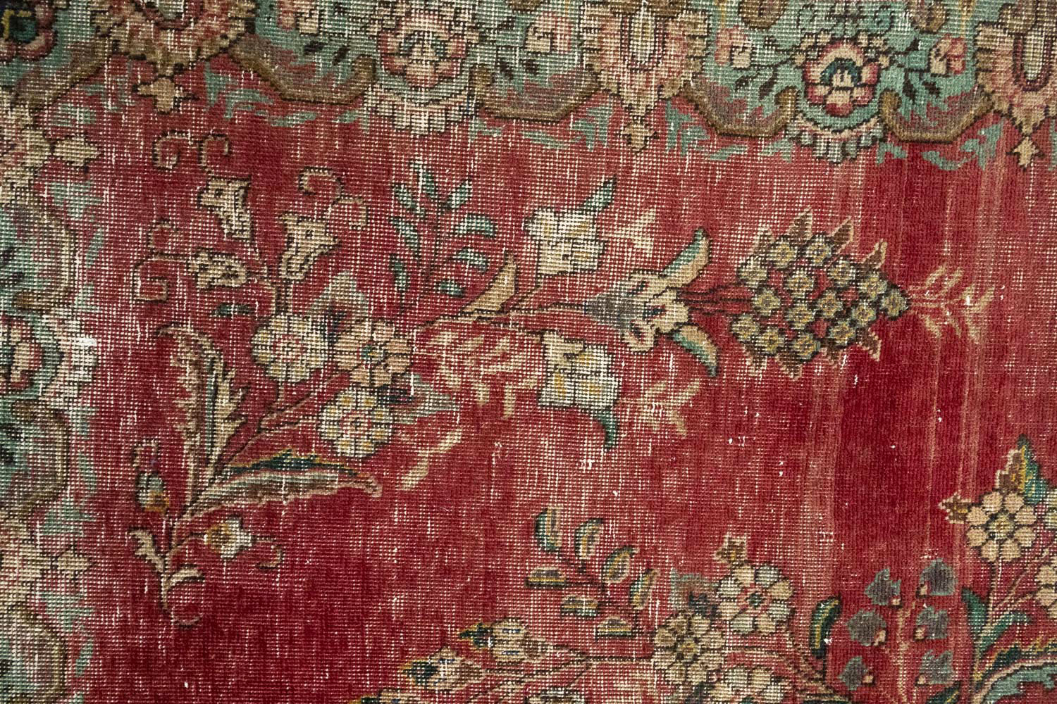 6'0 X 9'9 Hand Knotted Muted Traditional Distressed Persian Rug - Image 13