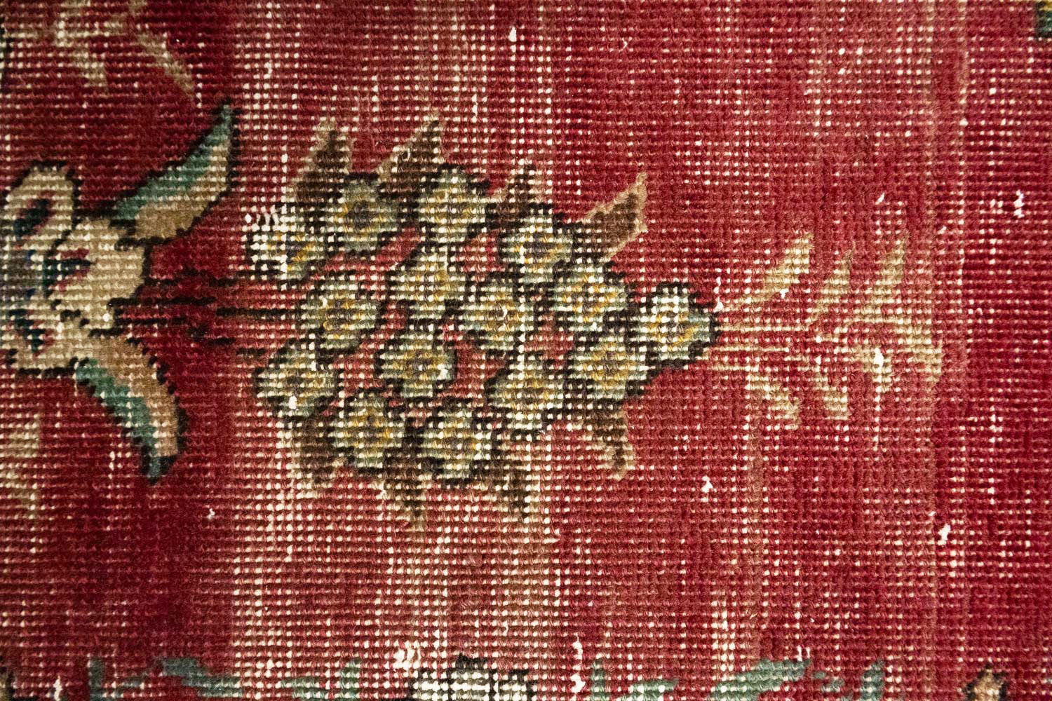6'0 X 9'9 Hand Knotted Muted Traditional Distressed Persian Rug - Image 15