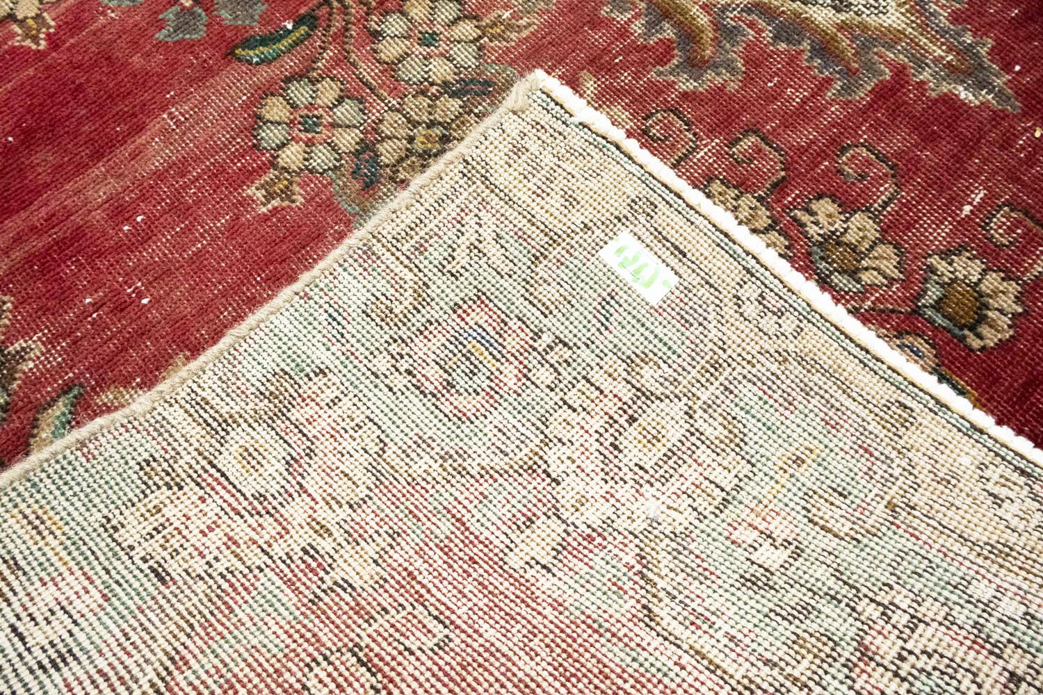 6'0 X 9'9 Hand Knotted Muted Traditional Distressed Persian Rug - Image 17