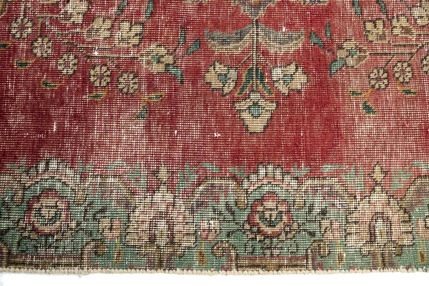 6'0 X 9'9 Hand Knotted Muted Traditional Distressed Persian Rug - Image 10