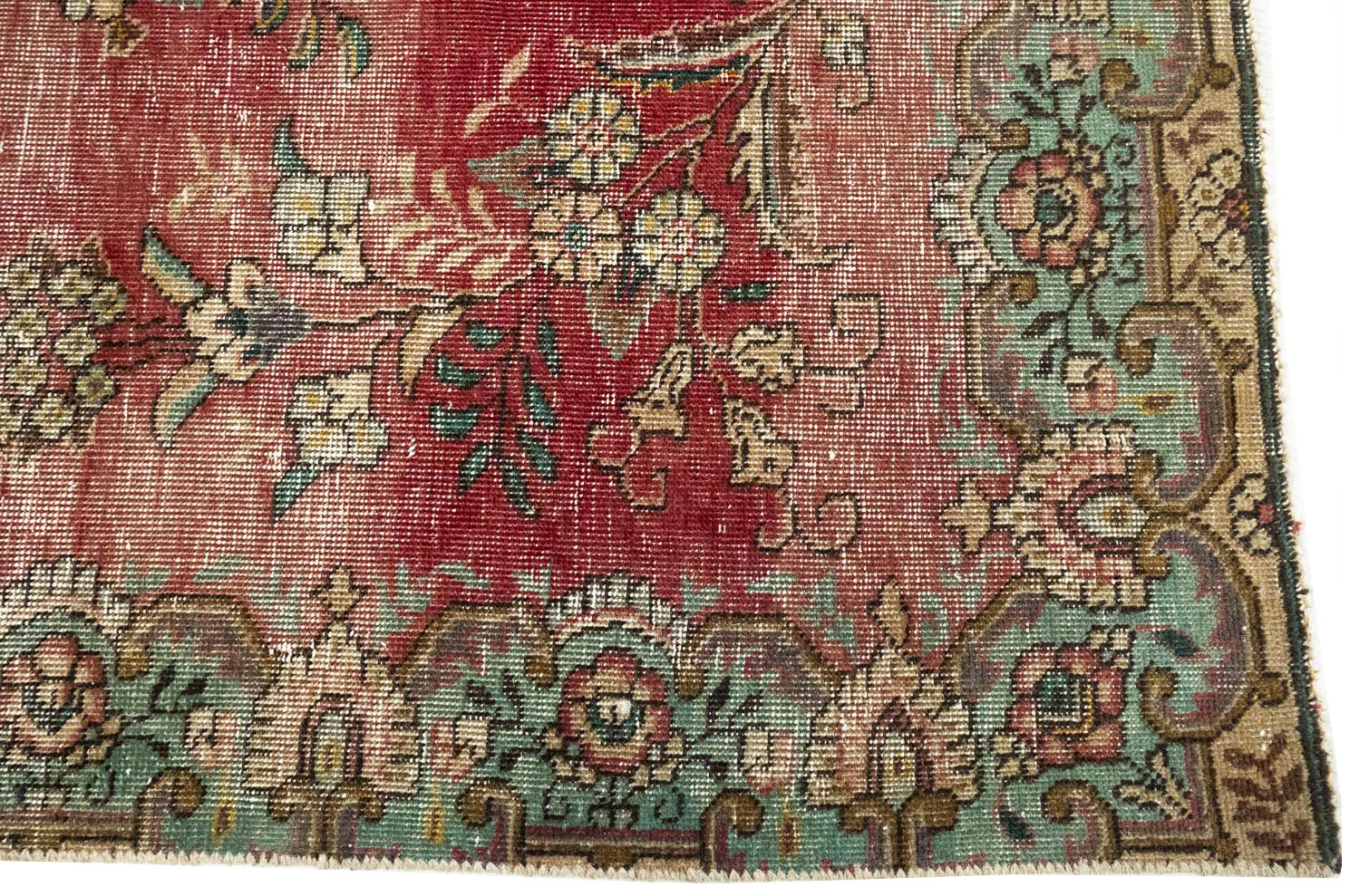 6'0 X 9'9 Hand Knotted Muted Traditional Distressed Persian Rug - Image 11