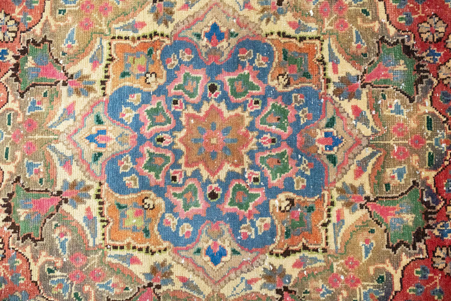 6'5 X 9'8 Hand Knotted Traditional Distressed Persian Rug - Image 8