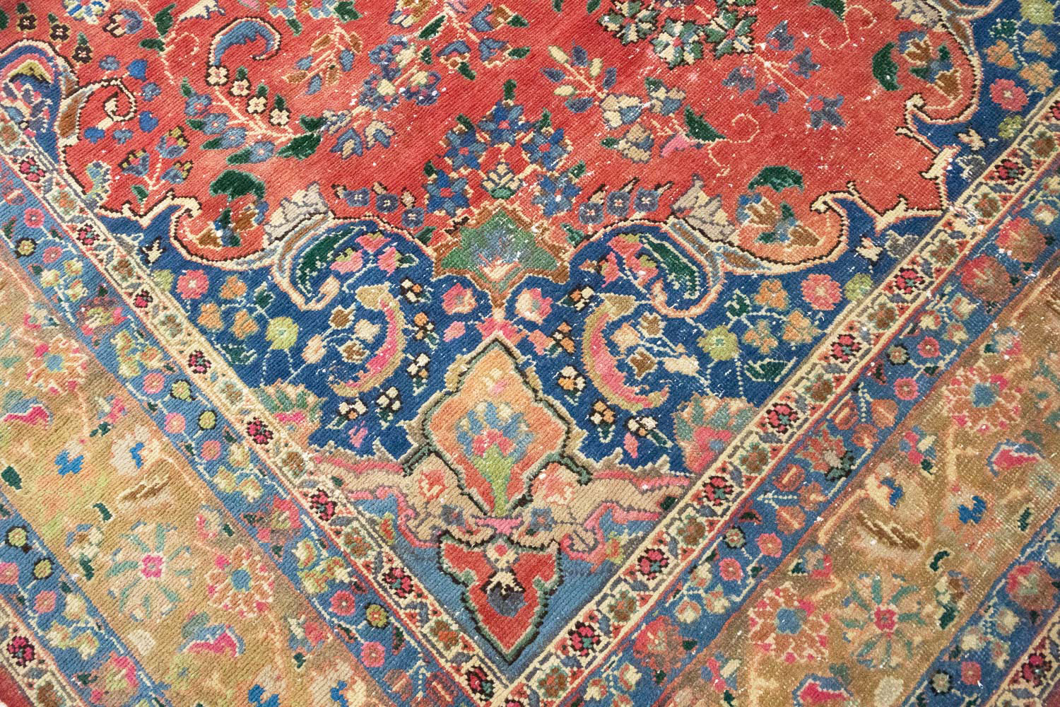 6'5 X 9'8 Hand Knotted Traditional Distressed Persian Rug - Image 9