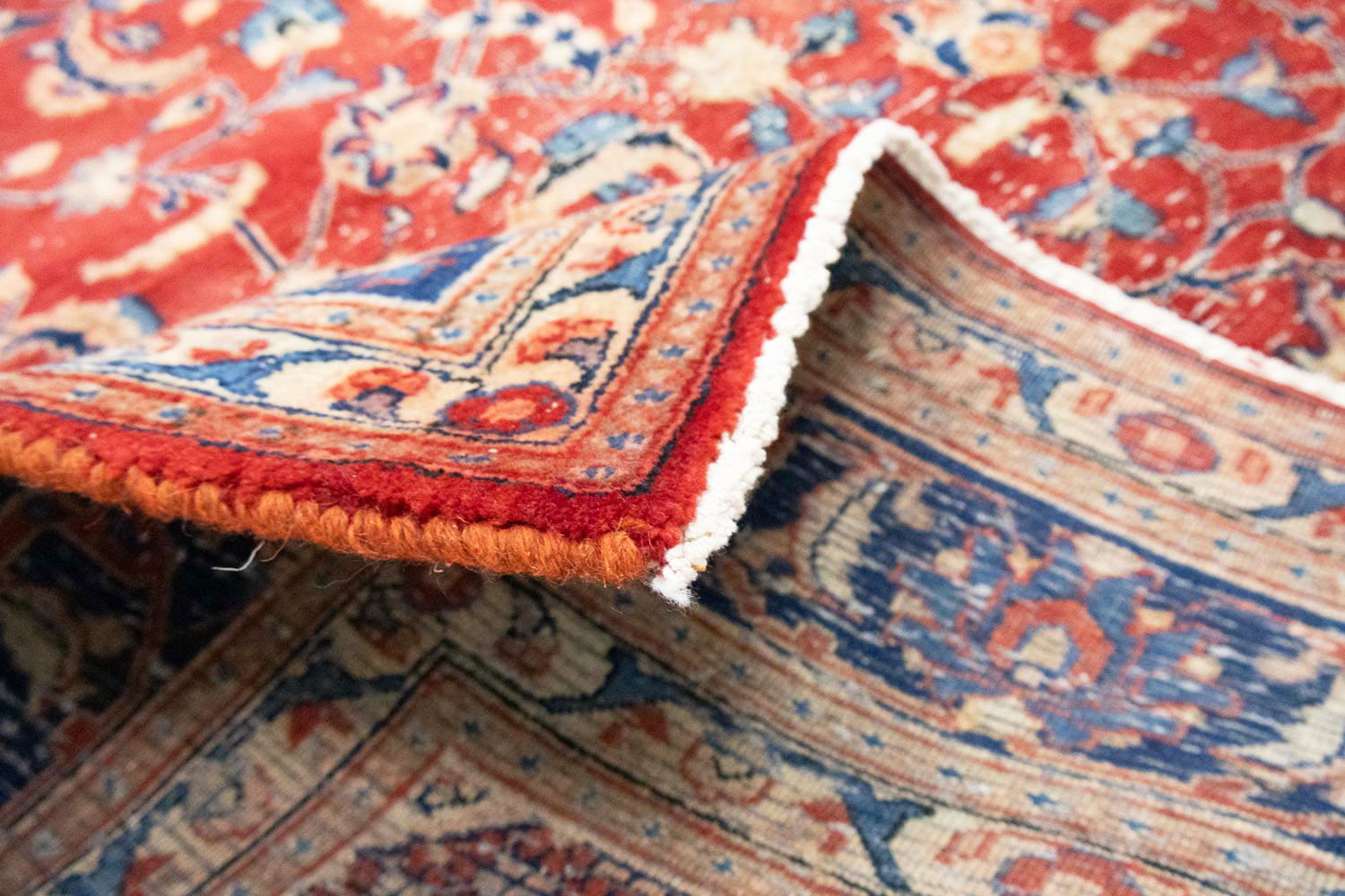 6'6 X 9'11 Muted Hand Knotted Floral Distressed Persian Rug - Image 13