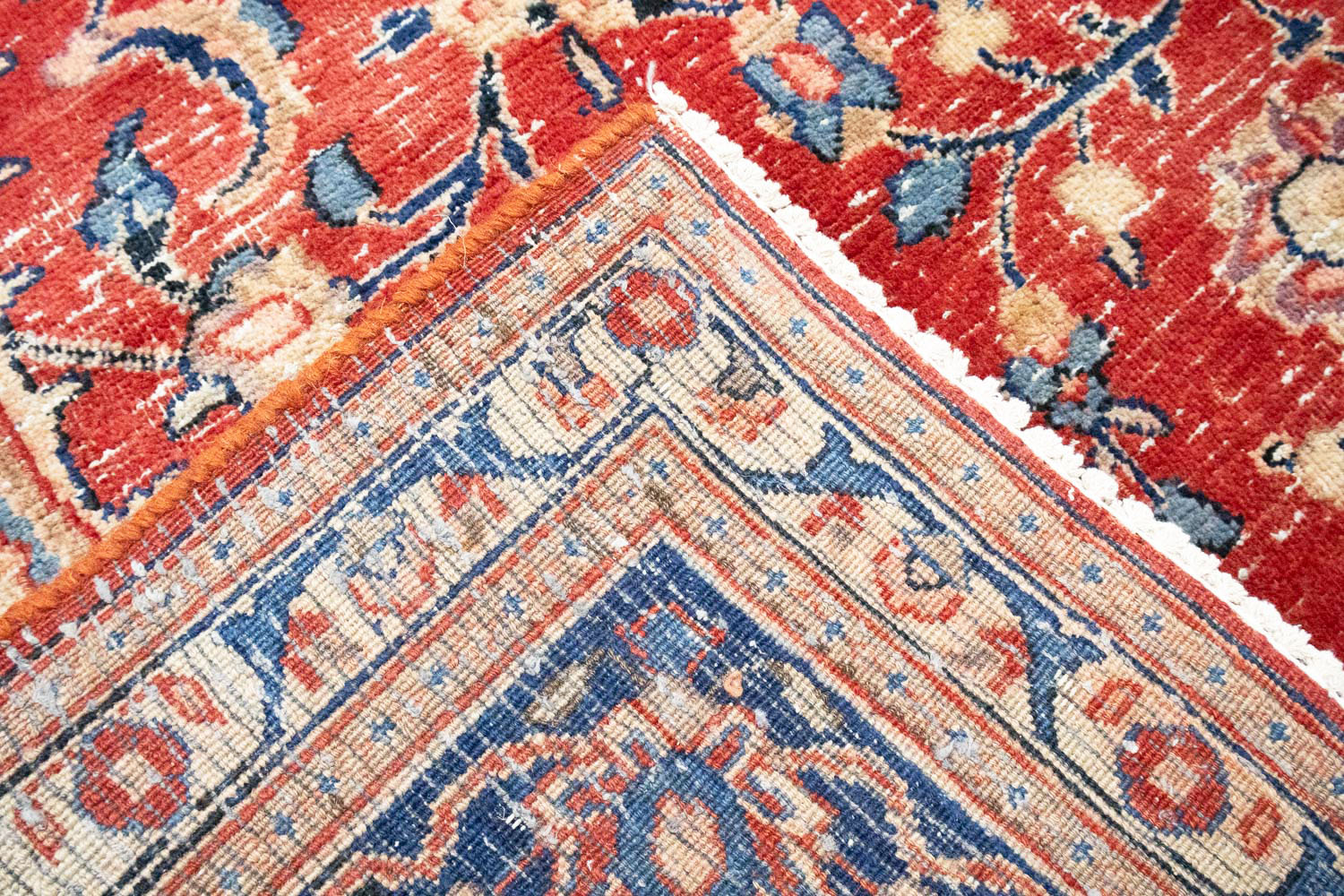 6'6 X 9'11 Muted Hand Knotted Floral Distressed Persian Rug - Image 14