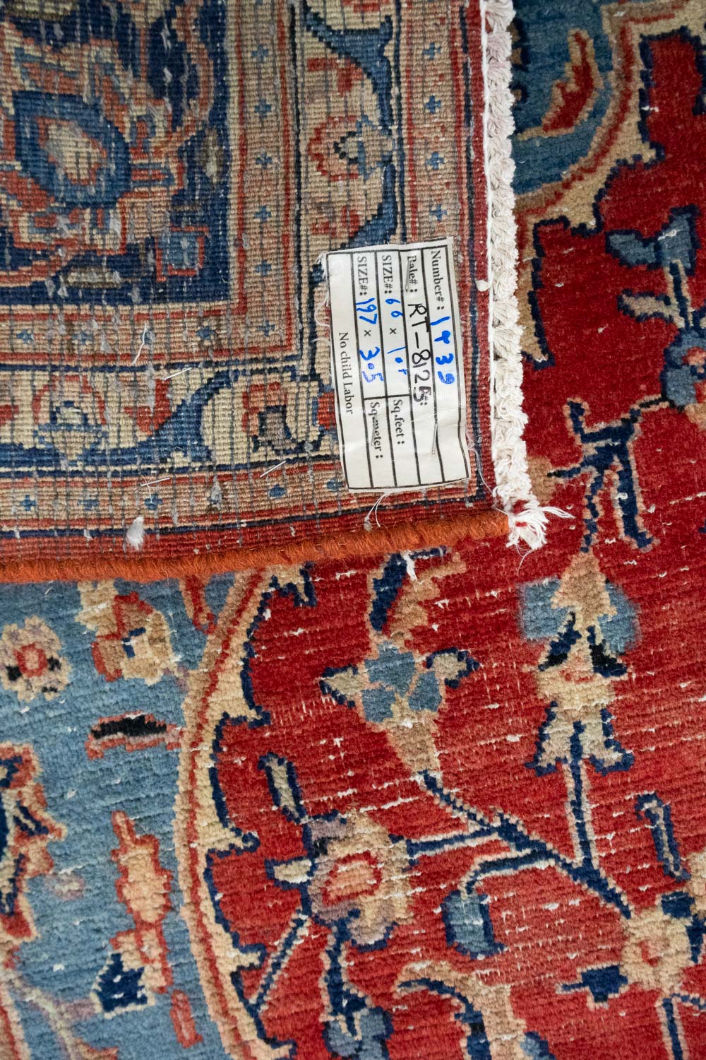 6'6 X 9'11 Muted Hand Knotted Floral Distressed Persian Rug - Image 15