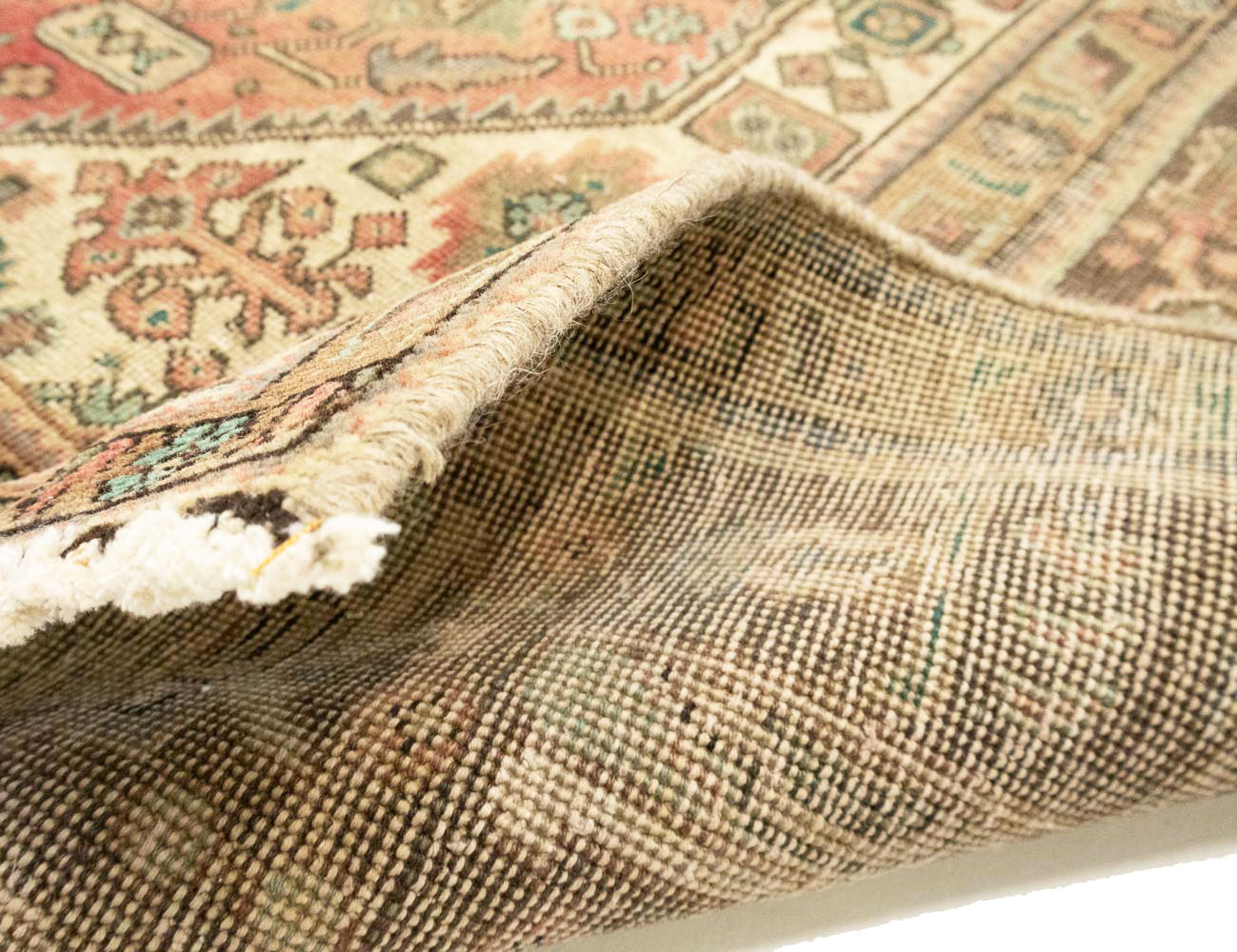 6'8 X 9'7 Muted Traditional Hand Knotted Distressed Persian Rug - Image 15