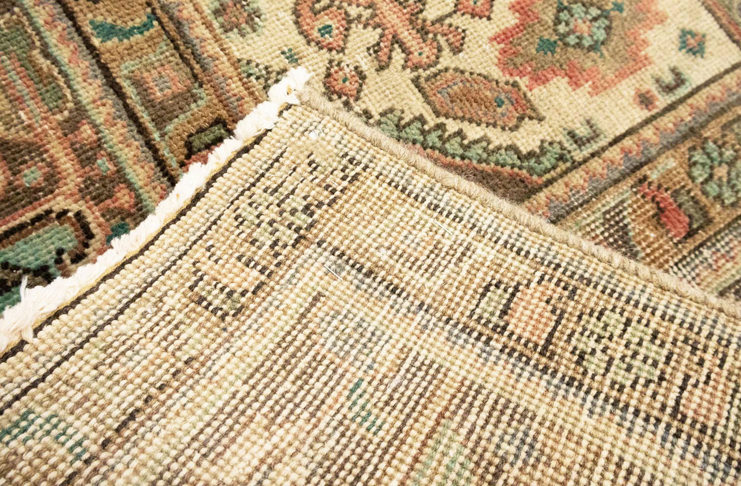 6'8 X 9'7 Muted Traditional Hand Knotted Distressed Persian Rug - Image 16