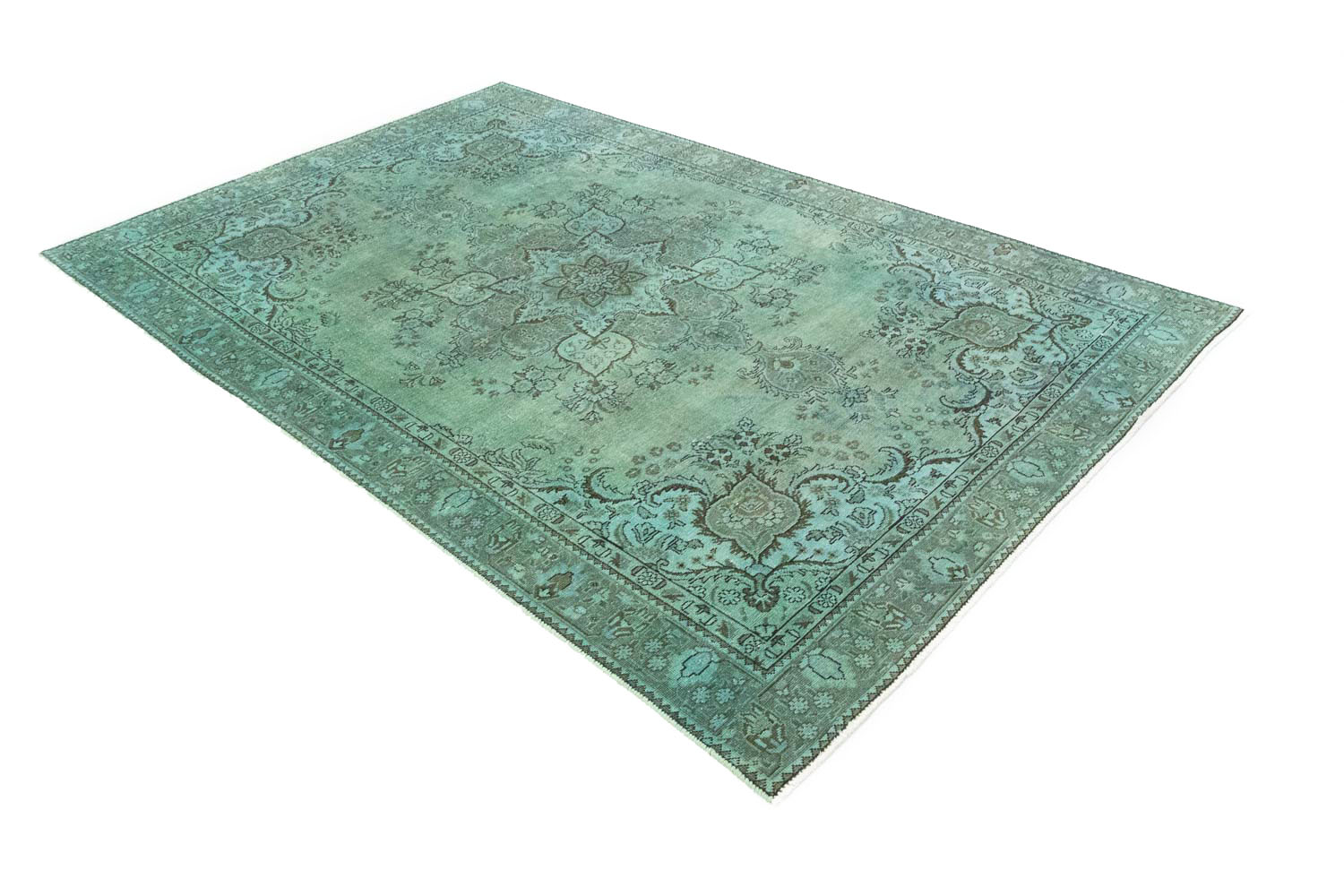6'0 x 9'6 Hand Knotted Floral Traditional Wool Oriental Area Rug - Image 6