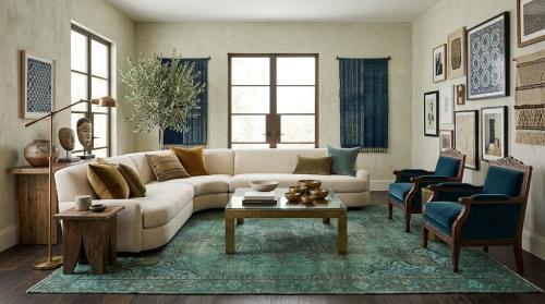 6'0 x 9'6 Hand Knotted Floral Traditional Wool Oriental Area Rug