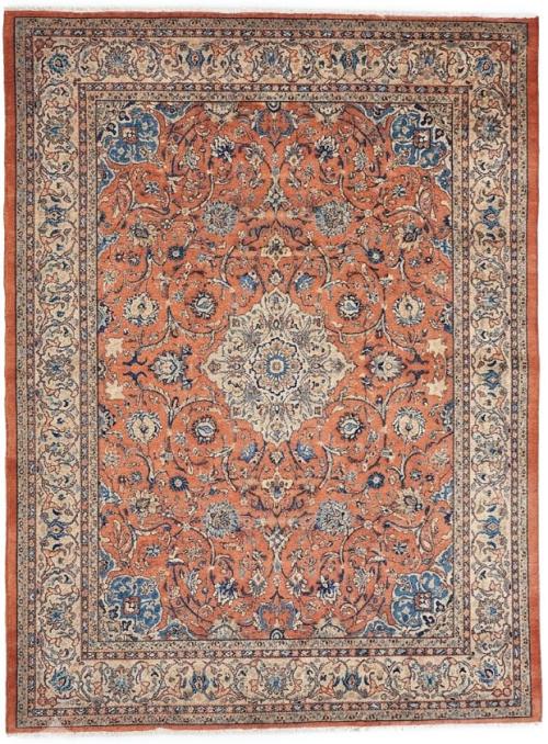 9'6x12'8 Hand Knotted Floral Traditional Wool Oriental Rug