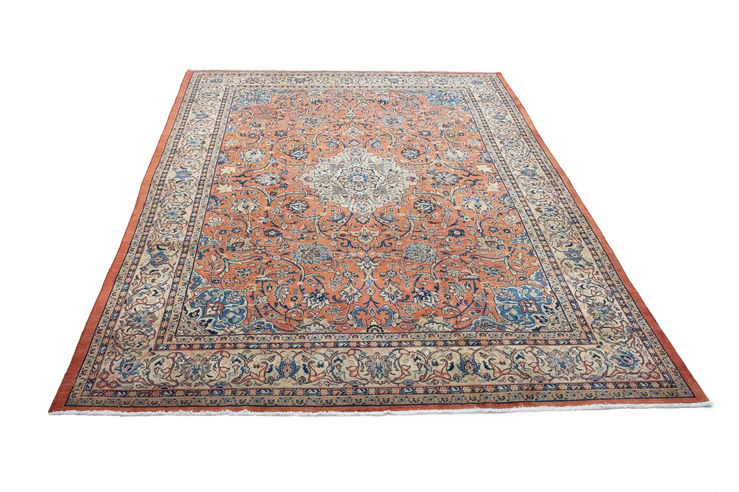 9'6x12'8 Hand Knotted Floral Traditional Wool Oriental Rug - Image 3