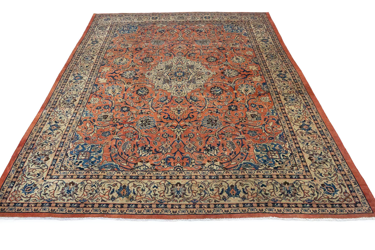 9'6x12'8 Hand Knotted Floral Traditional Wool Oriental Rug - Image 4
