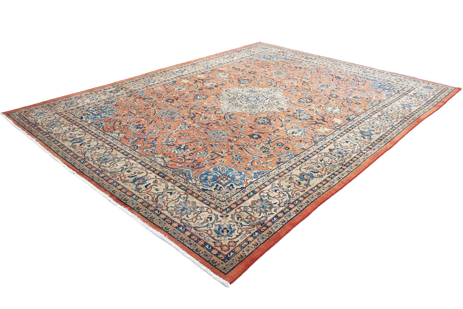 9'6x12'8 Hand Knotted Floral Traditional Wool Oriental Rug - Image 5