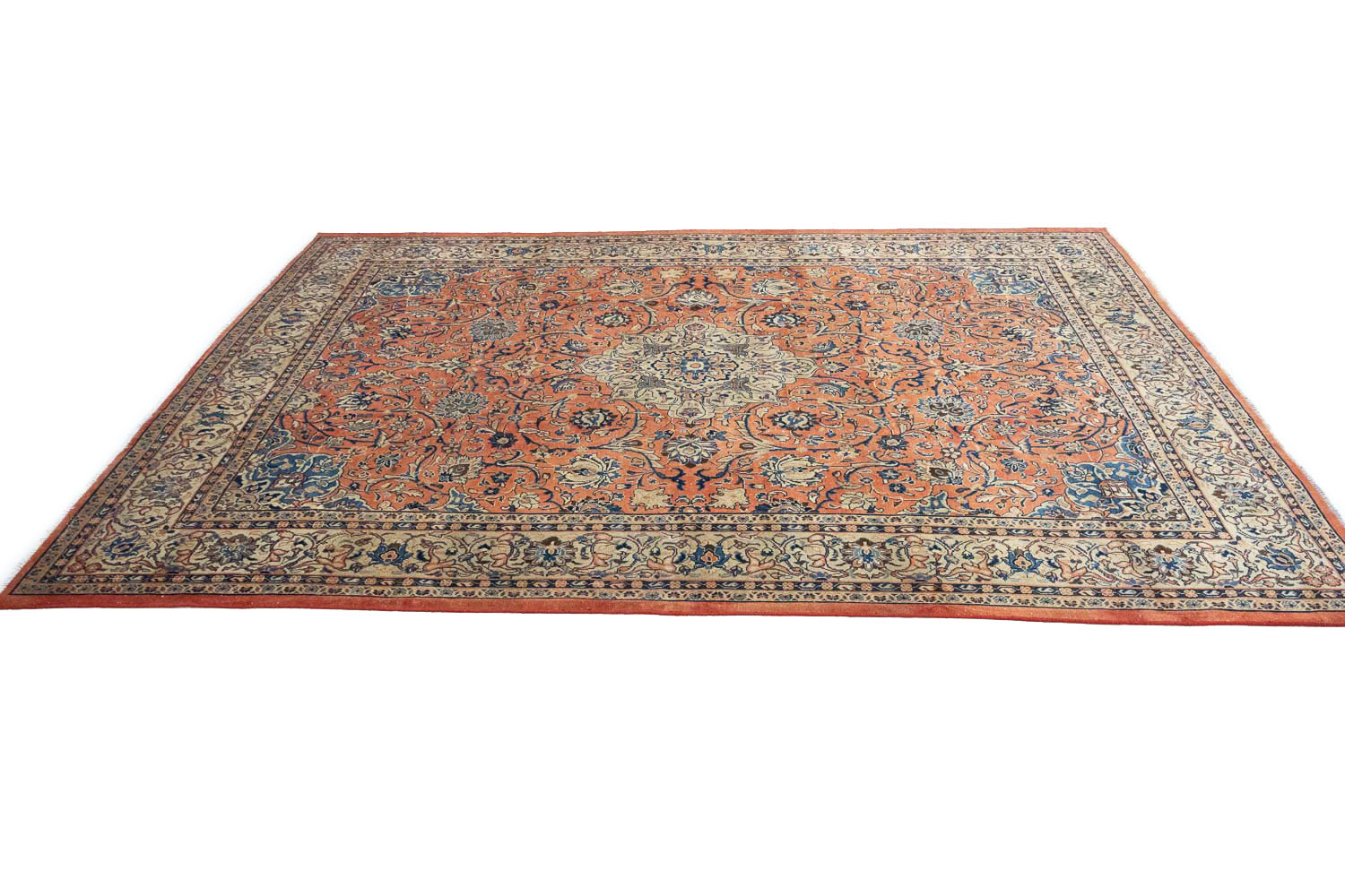 9'6x12'8 Hand Knotted Floral Traditional Wool Oriental Rug - Image 7