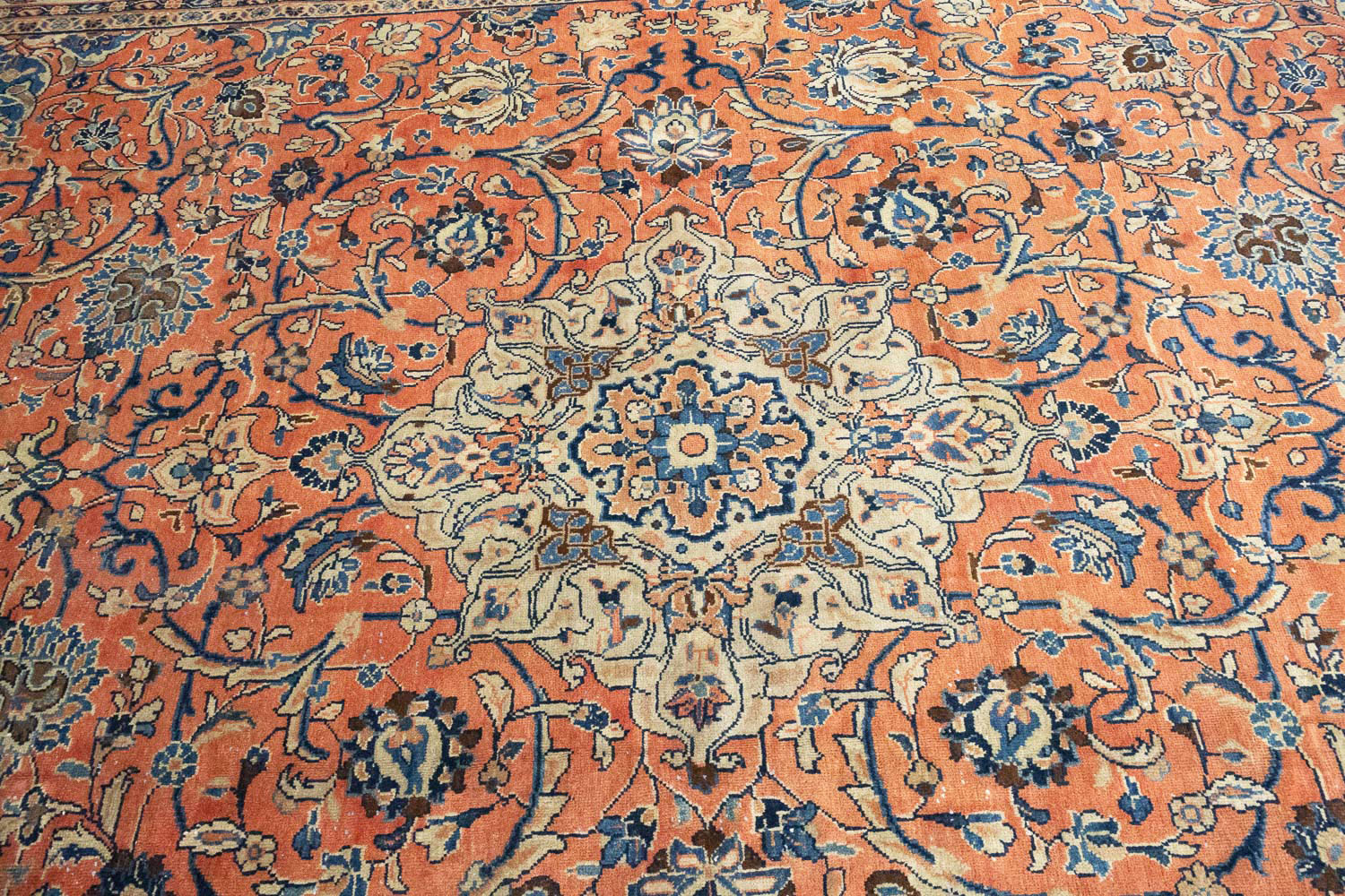 9'6x12'8 Hand Knotted Floral Traditional Wool Oriental Rug - Image 6