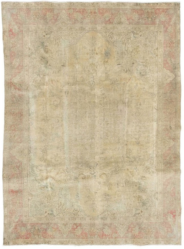 9'7x12'7 Hand Knotted Floral Traditional Wool Oriental Rug - Image 1
