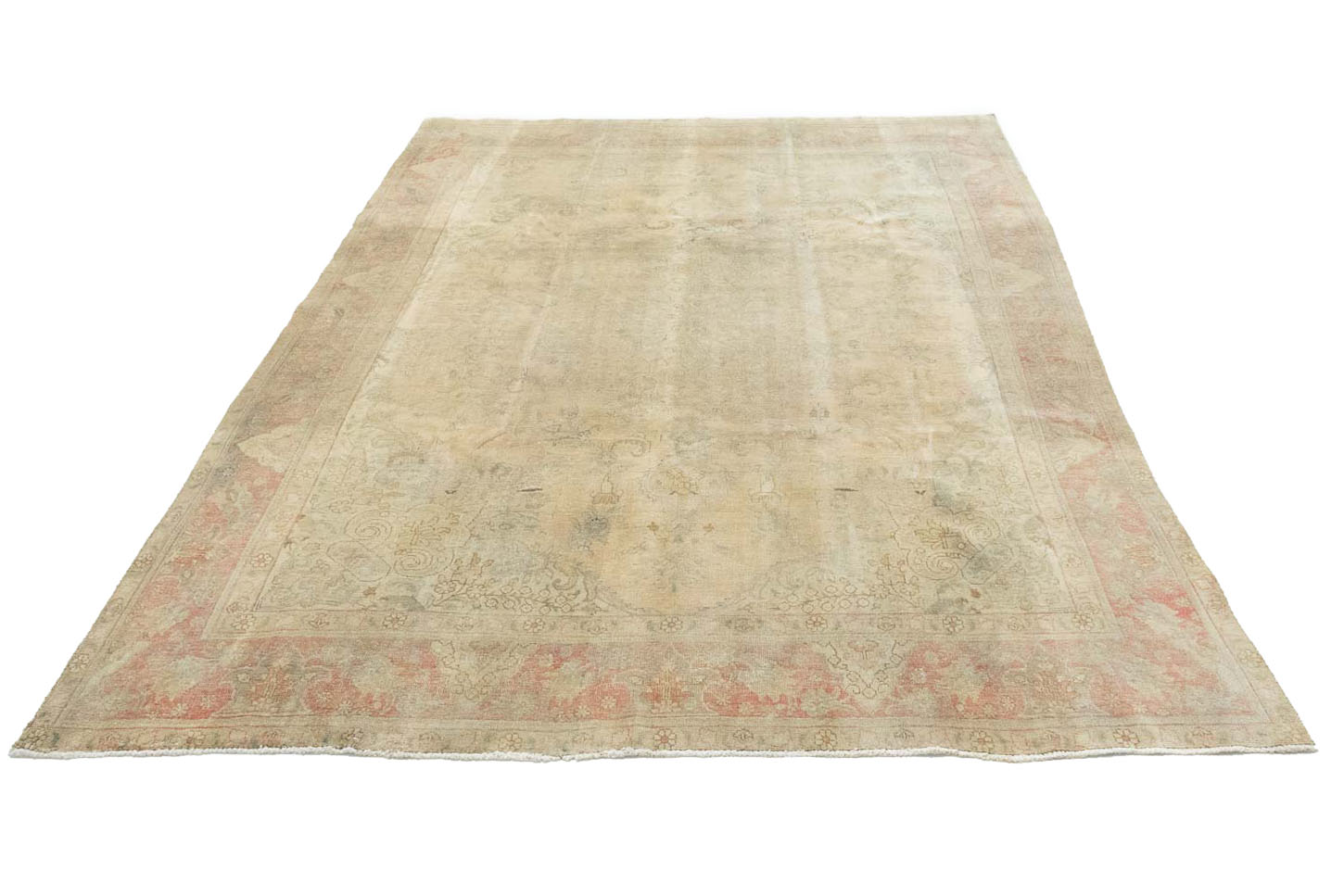 9'7x12'7 Hand Knotted Floral Traditional Wool Oriental Rug - Image 3