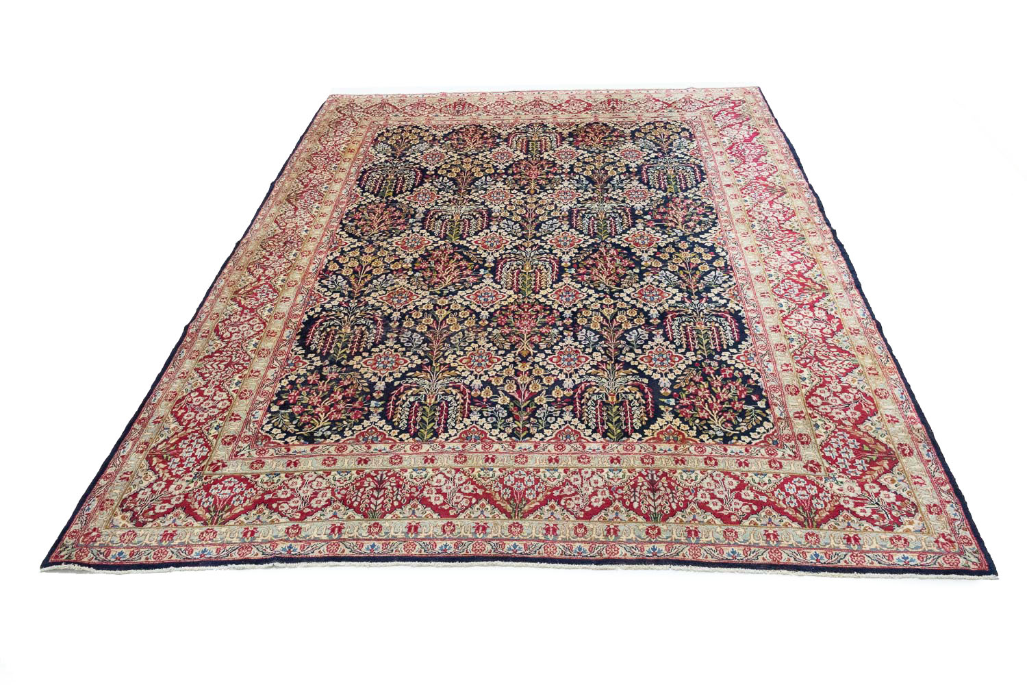 9'5x12'8 Hand Knotted Floral Traditional Wool Oriental Rug - Image 3