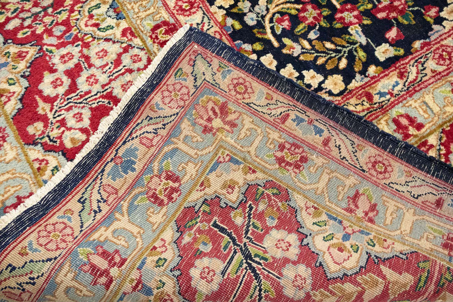 9'5x12'8 Hand Knotted Floral Traditional Wool Oriental Rug - Image 16