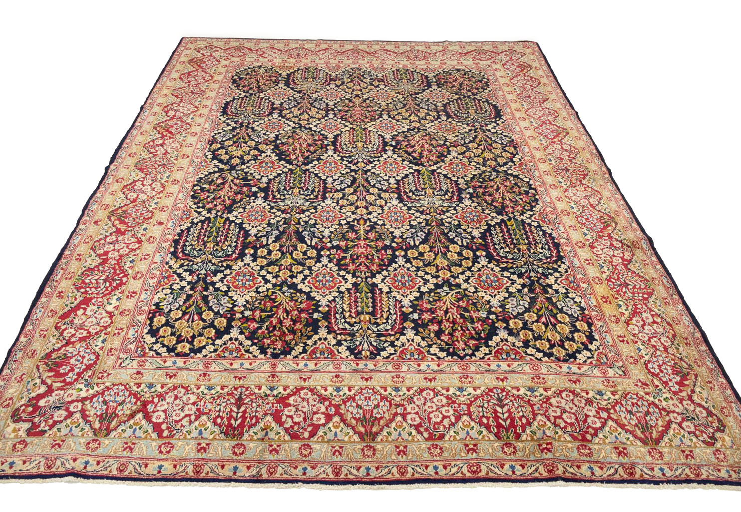 9'5x12'8 Hand Knotted Floral Traditional Wool Oriental Rug - Image 4