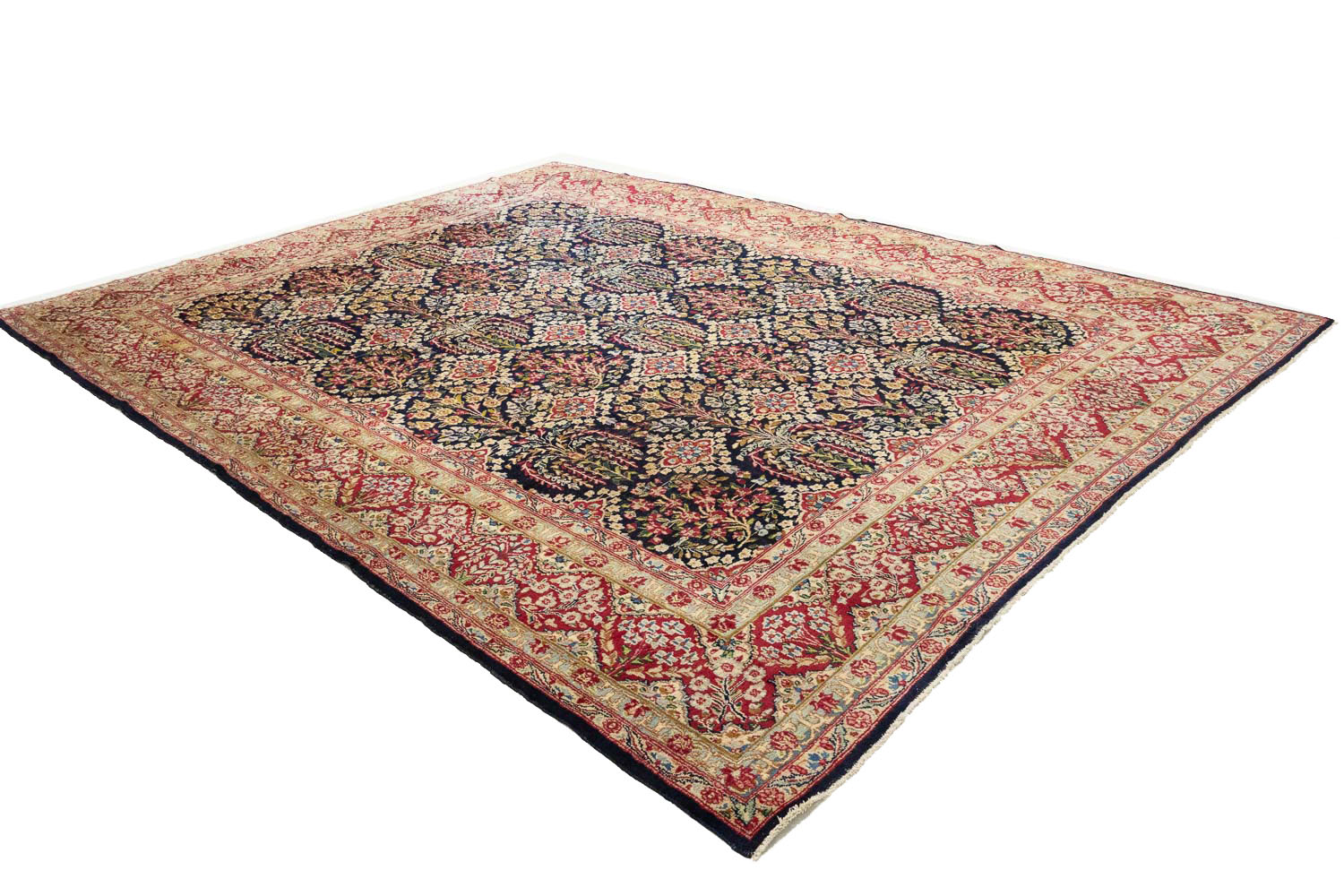 9'5x12'8 Hand Knotted Floral Traditional Wool Oriental Rug - Image 6