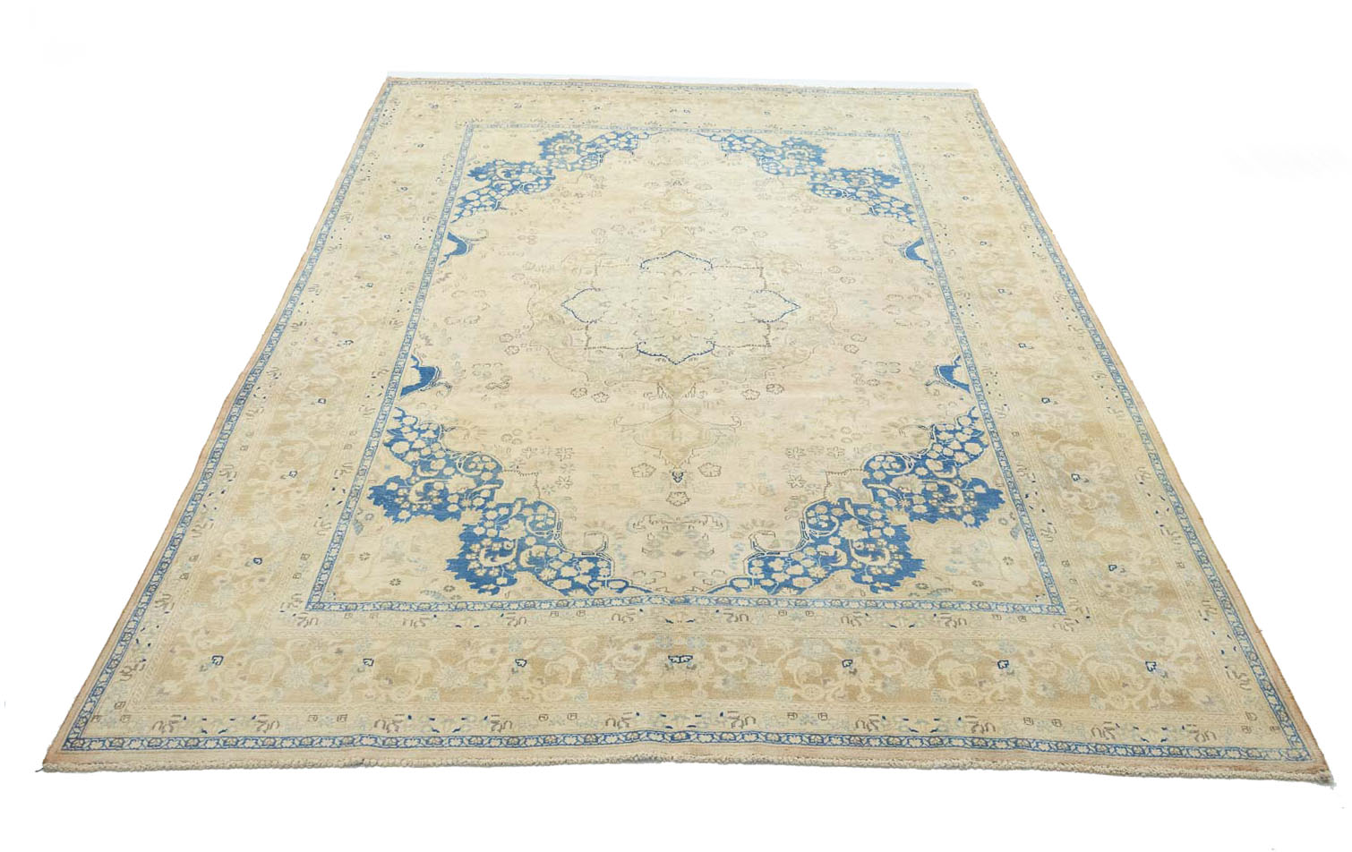 9'5x12'10 Hand Knotted Floral Traditional Wool Oriental Rug - Image 3