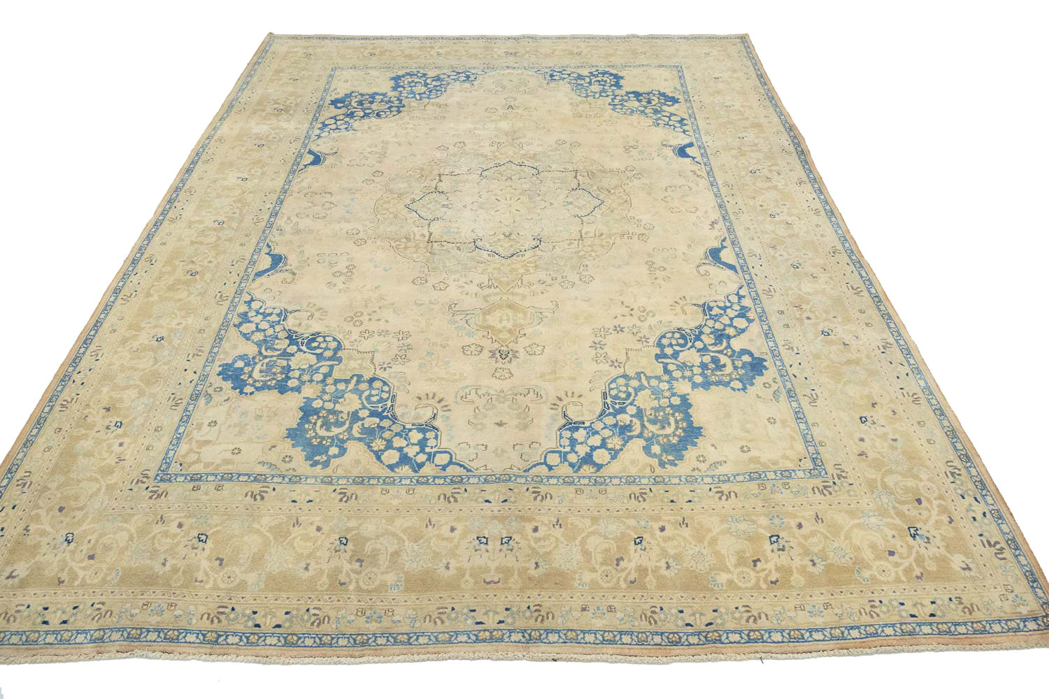 9'5x12'10 Hand Knotted Floral Traditional Wool Oriental Rug - Image 4