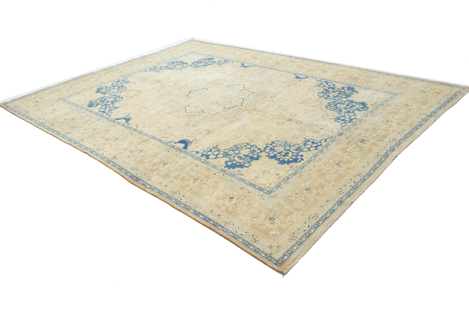 9'5x12'10 Hand Knotted Floral Traditional Wool Oriental Rug - Image 6