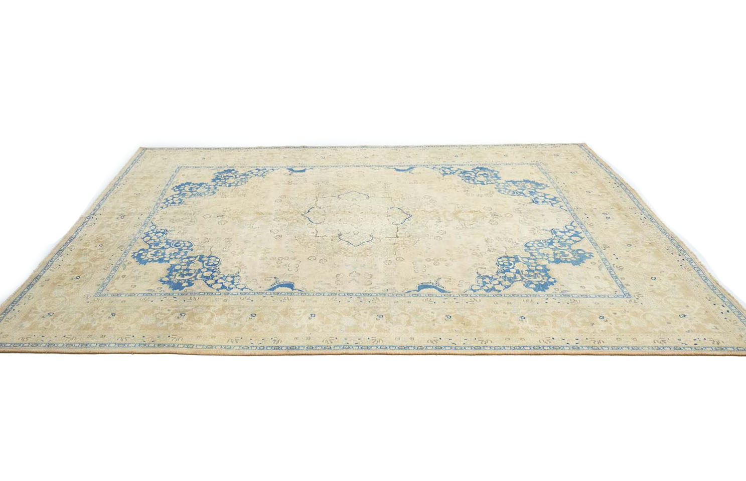 9'5x12'10 Hand Knotted Floral Traditional Wool Oriental Rug - Image 7