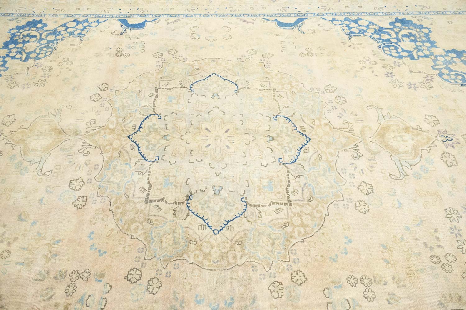 9'5x12'10 Hand Knotted Floral Traditional Wool Oriental Rug - Image 8