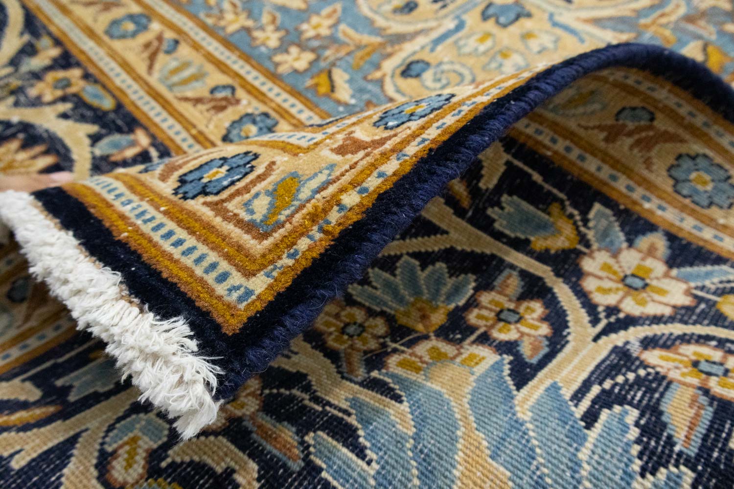 9'9x12'11 Hand Knotted Floral Traditional Wool Oriental Rug - Image 16