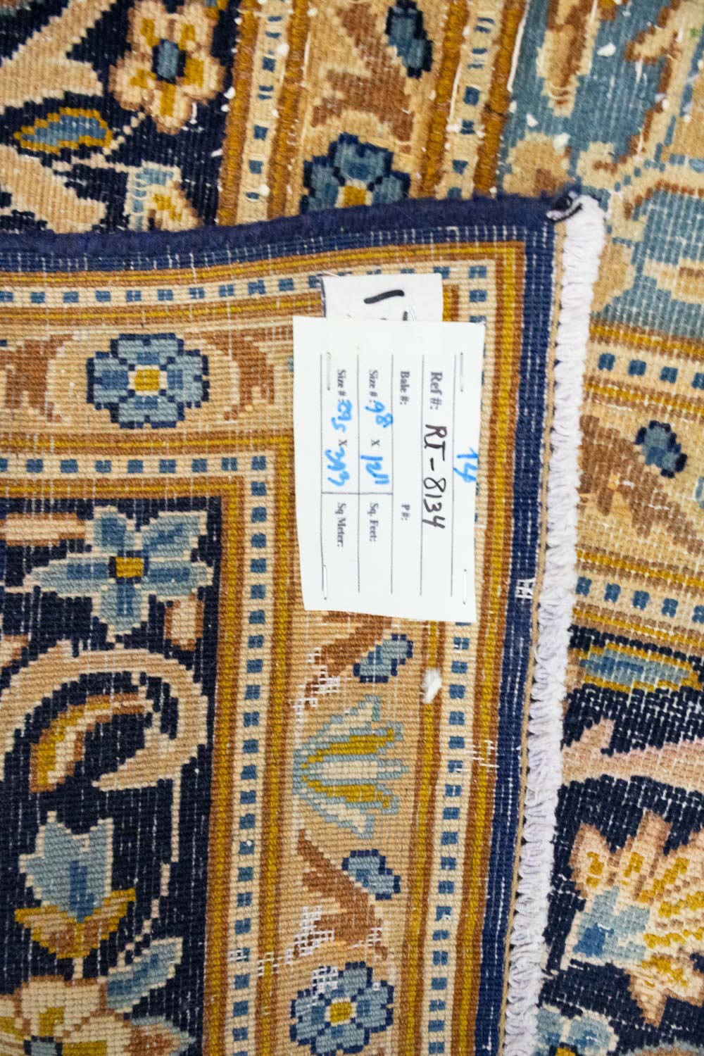 9'9x12'11 Hand Knotted Floral Traditional Wool Oriental Rug - Image 19