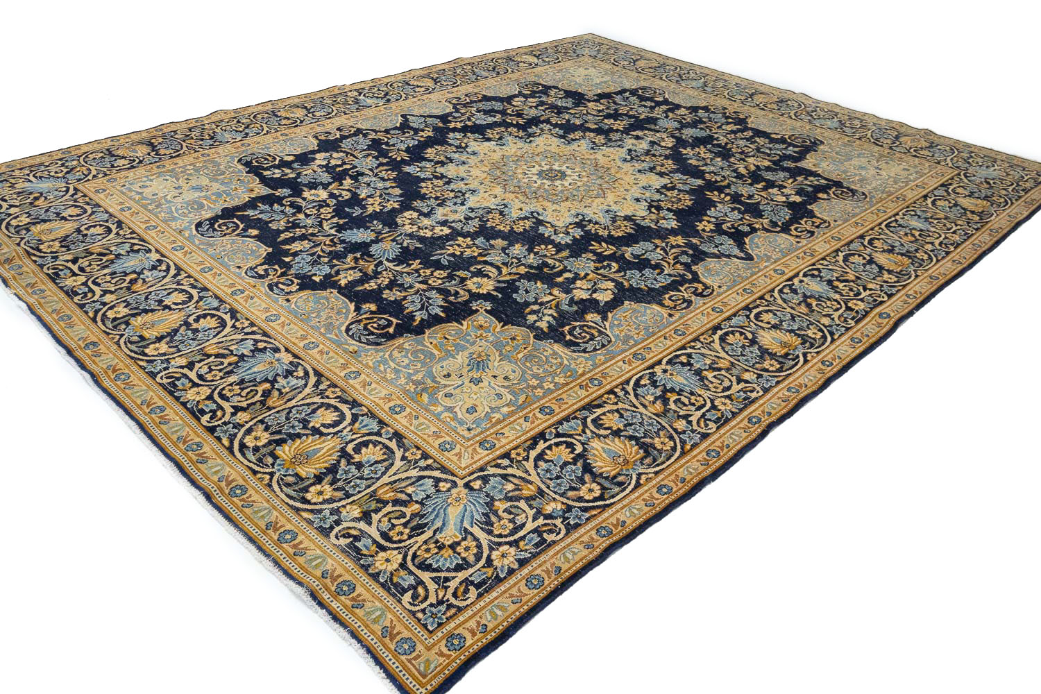 9'9x12'11 Hand Knotted Floral Traditional Wool Oriental Rug - Image 5