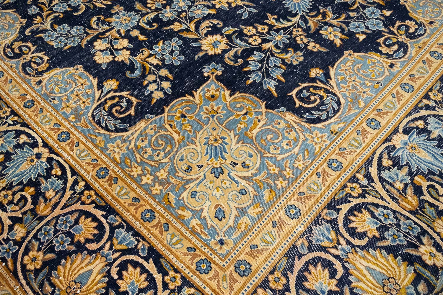 9'9x12'11 Hand Knotted Floral Traditional Wool Oriental Rug - Image 10