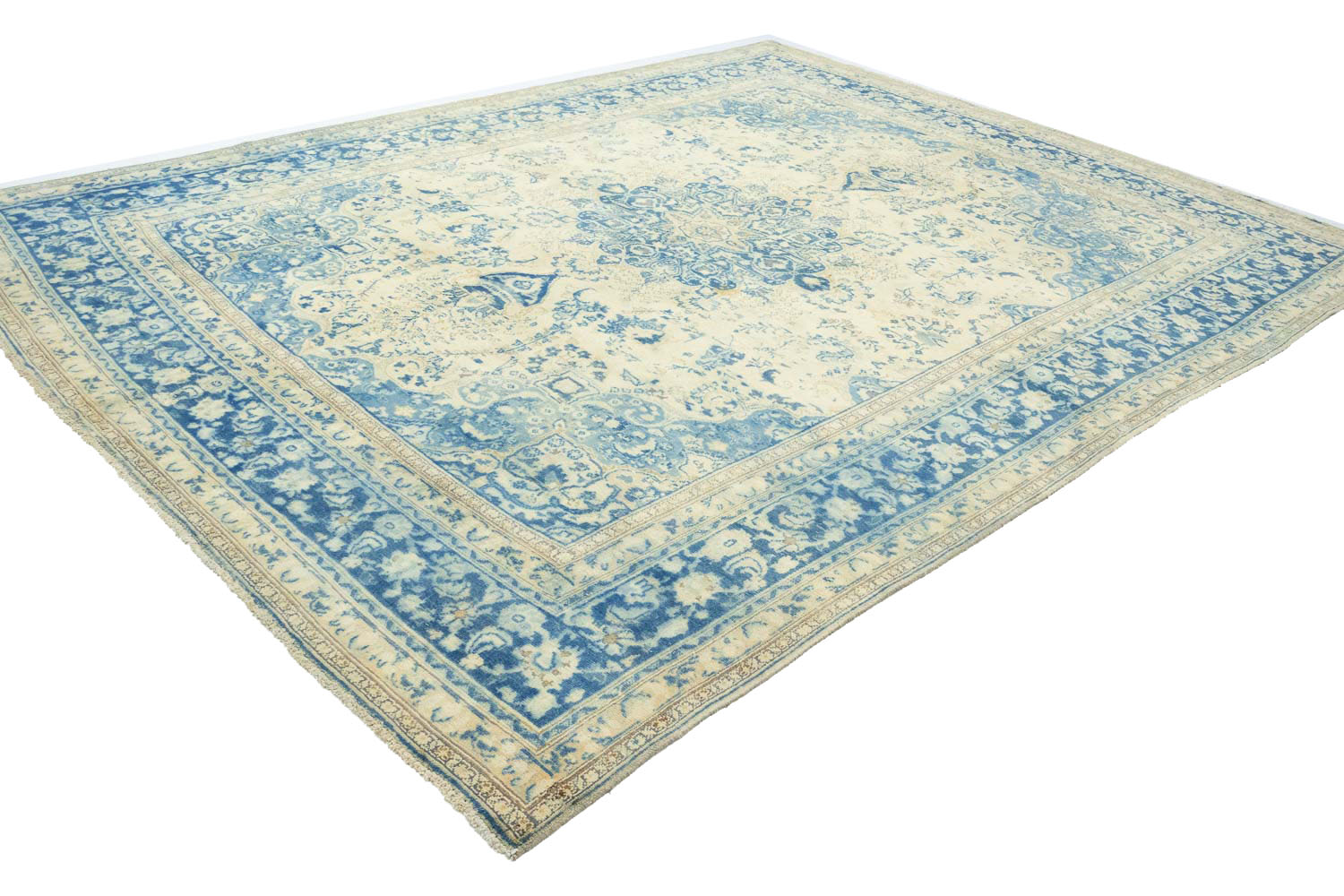 9'9x12'8 Hand Knotted Floral Traditional Wool Oriental Rug - Image 5