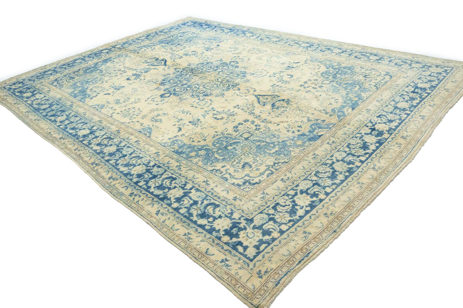 9'9x12'8 Hand Knotted Floral Traditional Wool Oriental Rug - Image 6