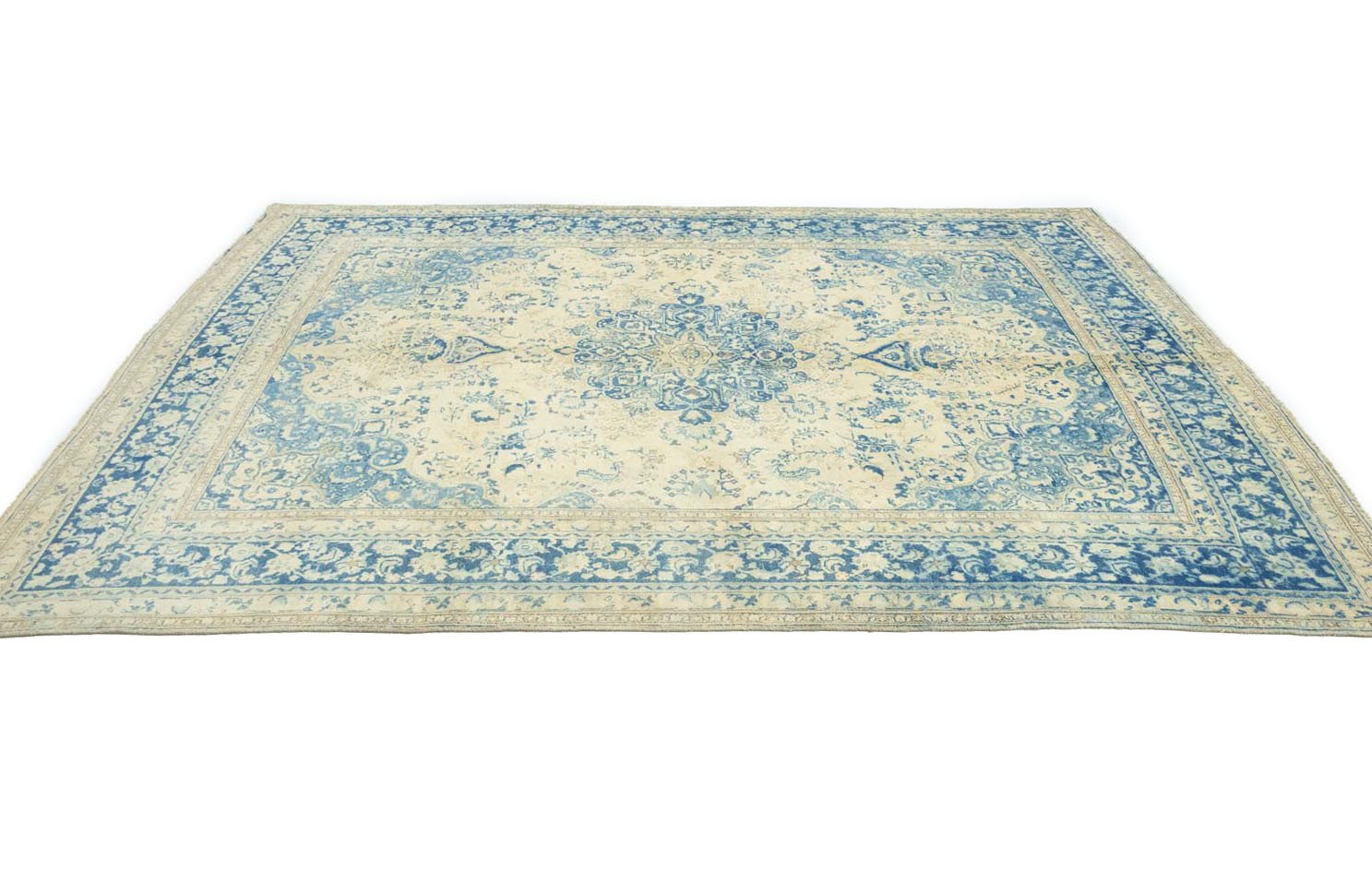 9'9x12'8 Hand Knotted Floral Traditional Wool Oriental Rug - Image 7