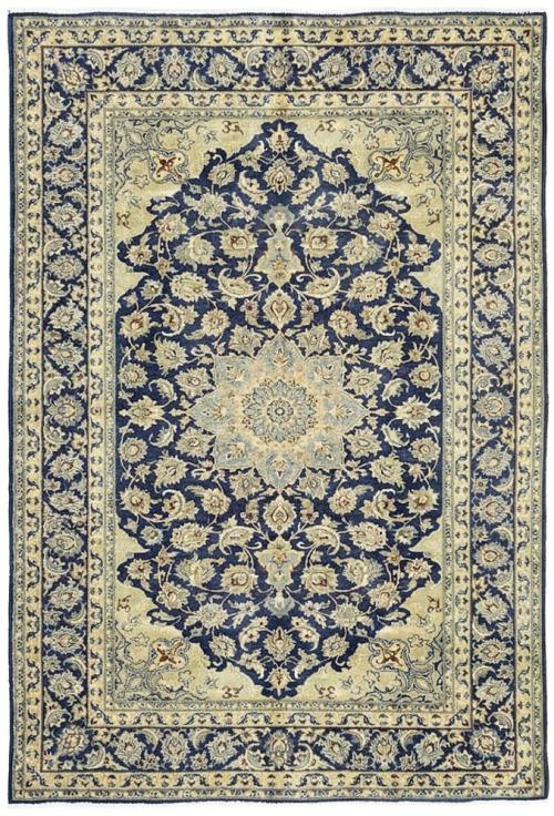 6'9x10'2 Hand Knotted Floral Traditional Wool Oriental Rug