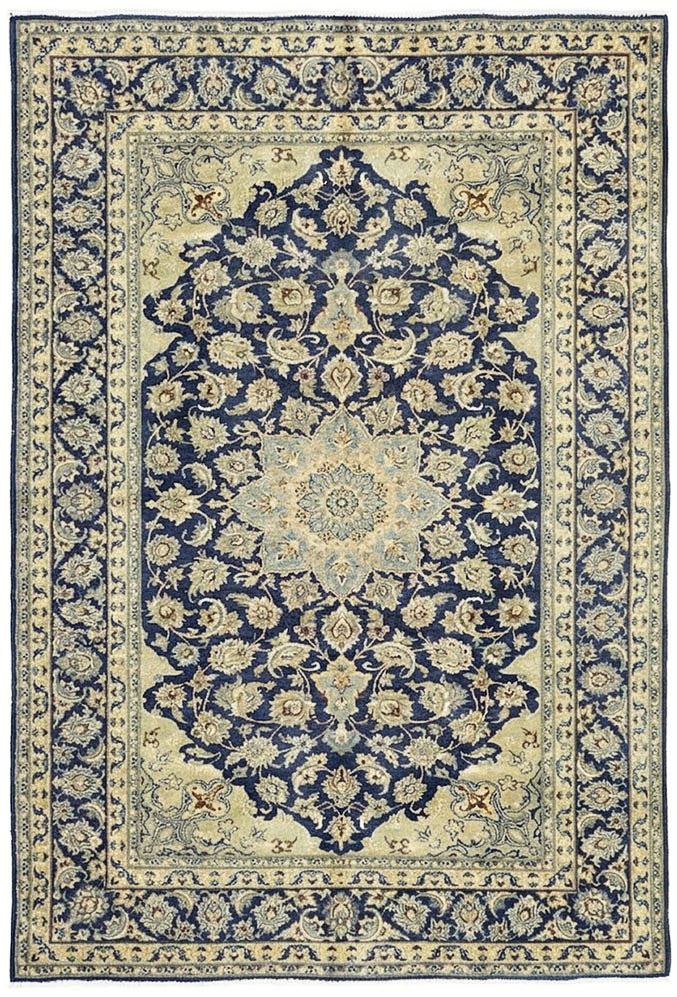 6'9x10'2 Hand Knotted Floral Traditional Wool Oriental Rug