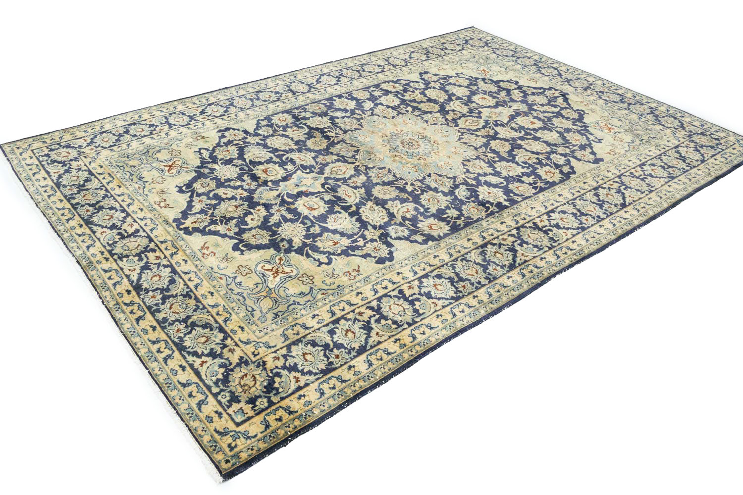 6'9x10'2 Hand Knotted Floral Traditional Wool Oriental Rug - Image 5