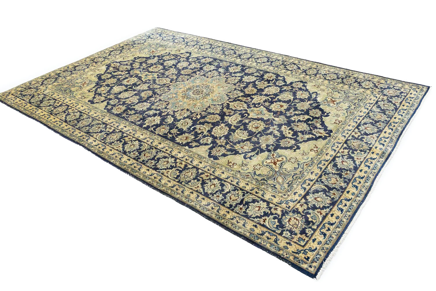 6'9x10'2 Hand Knotted Floral Traditional Wool Oriental Rug - Image 6