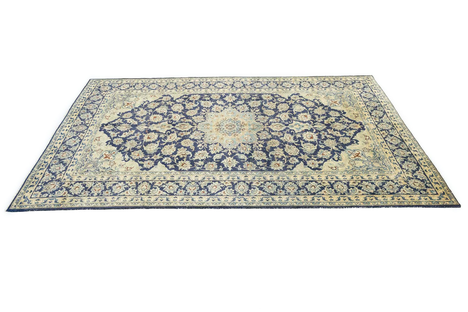 6'9x10'2 Hand Knotted Floral Traditional Wool Oriental Rug - Image 7