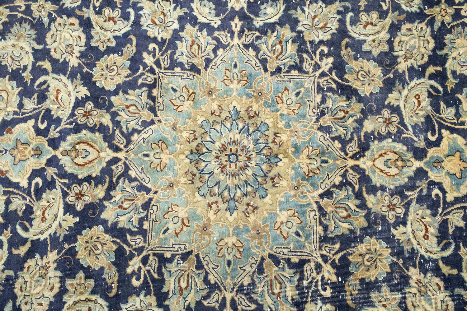 6'9x10'2 Hand Knotted Floral Traditional Wool Oriental Rug - Image 8