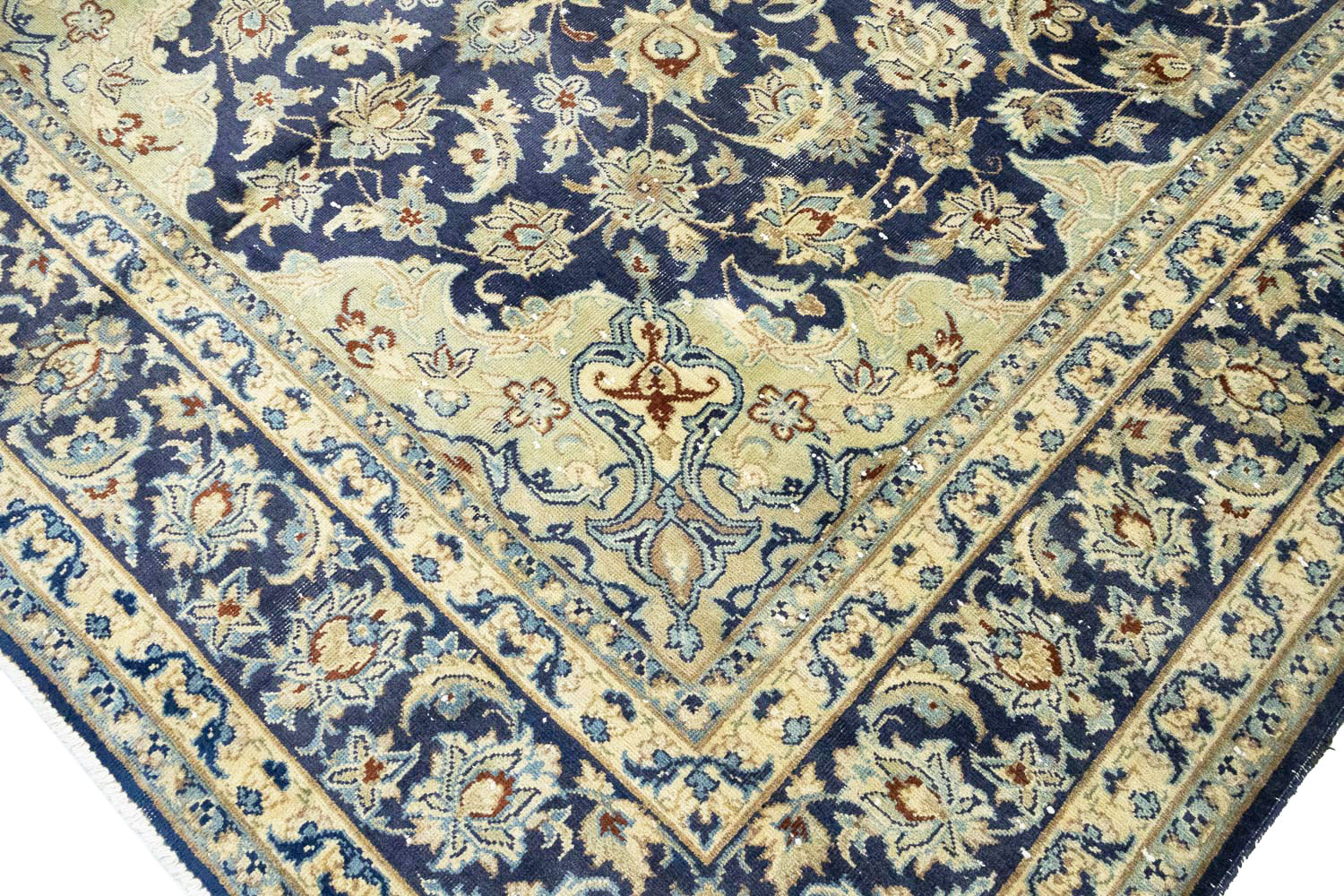 6'9x10'2 Hand Knotted Floral Traditional Wool Oriental Rug - Image 9