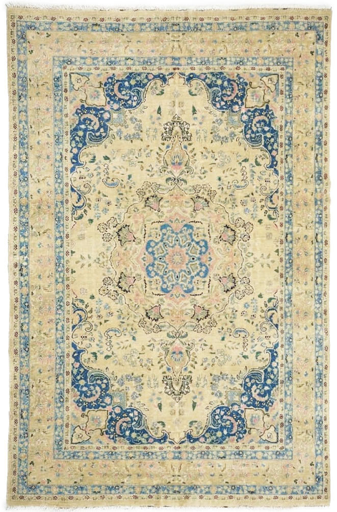 6'5x9'6 Hand Knotted Floral Traditional Wool Oriental Rug
