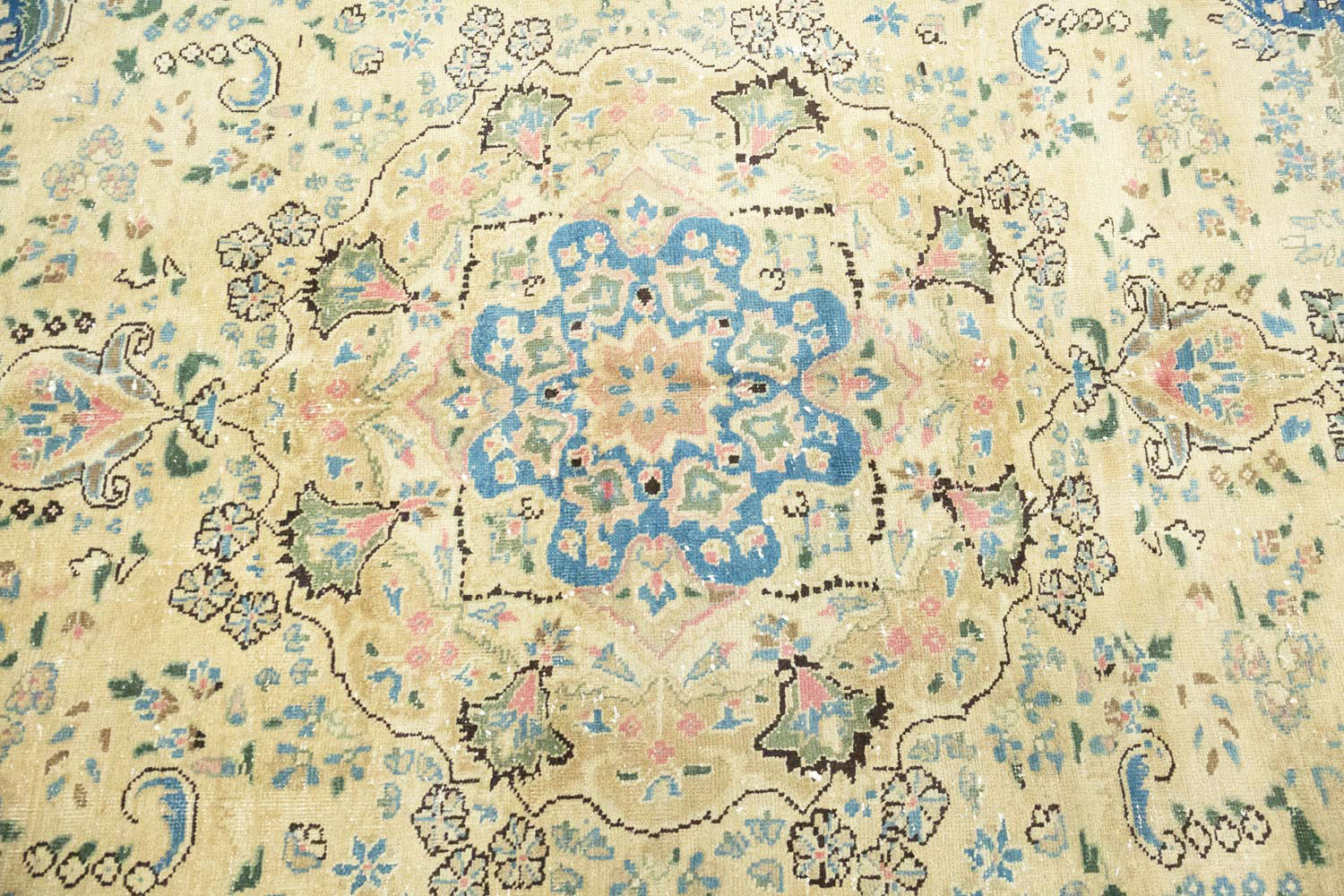 6'5x9'6 Hand Knotted Floral Traditional Wool Oriental Rug - Image 7