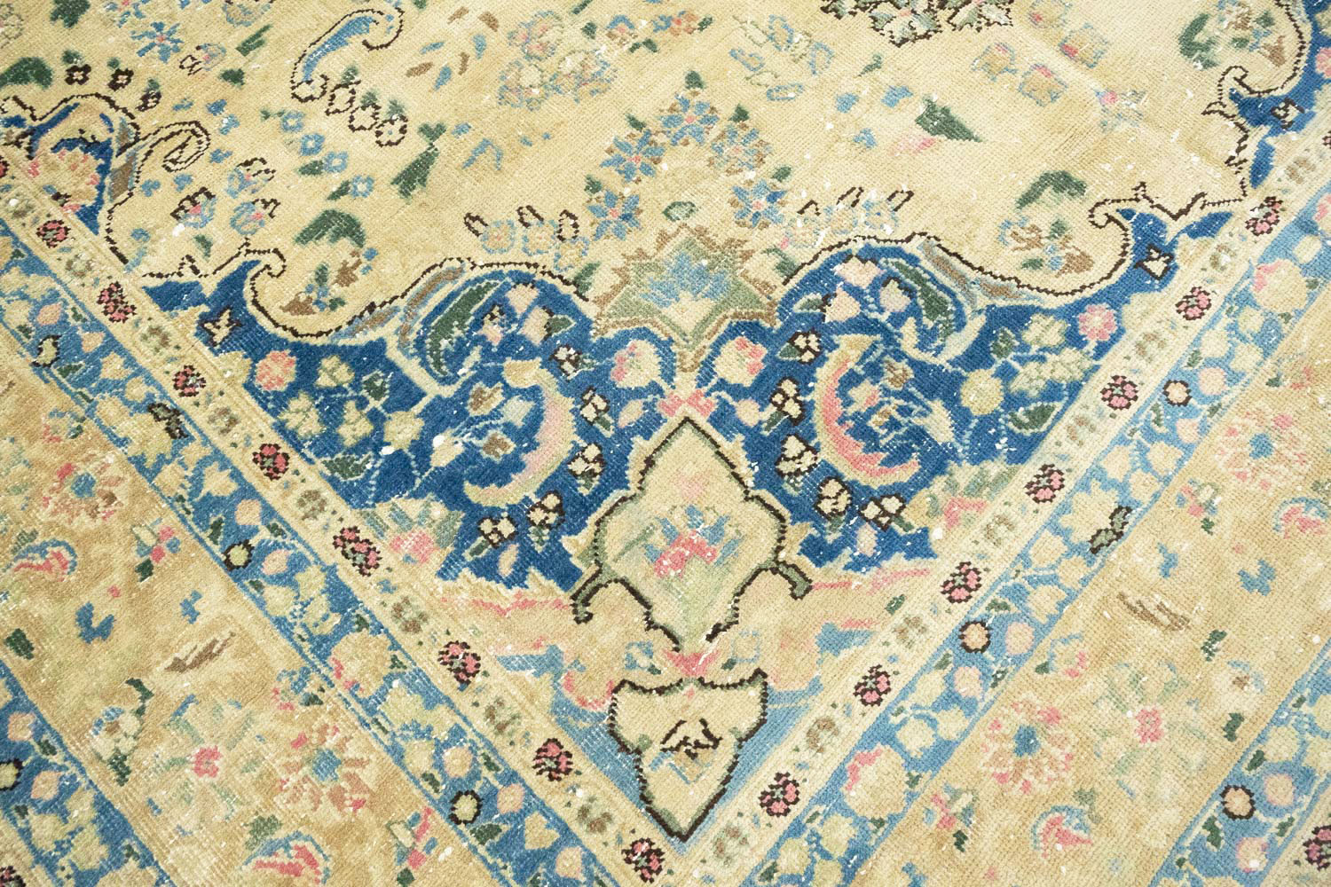 6'5x9'6 Hand Knotted Floral Traditional Wool Oriental Rug - Image 9