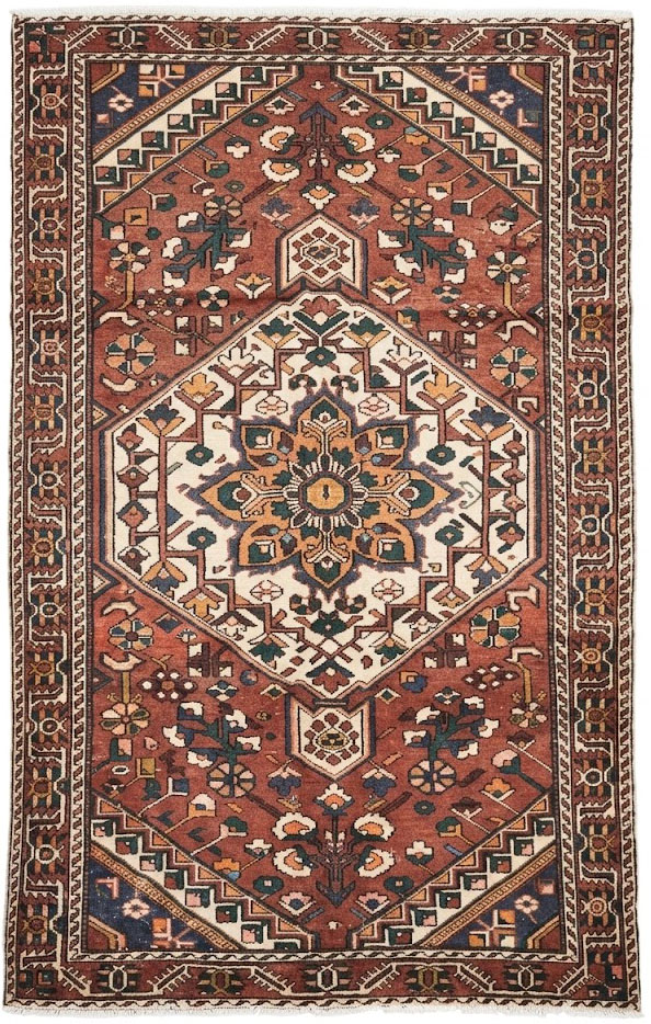 6'3x9'5 Hand Knotted Floral Traditional Wool Oriental Rug - Image 1